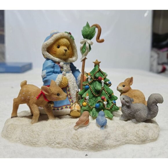 Cherished Teddies Olga Feel The Peace Hold The Joy Share The Love‎ Winter Bear - Picture 2 of 12